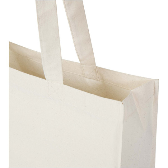 Odisha 180 g/m² tygväska av ekologiskt OCS-material med bälg, 14 l - EgotierPro 120783