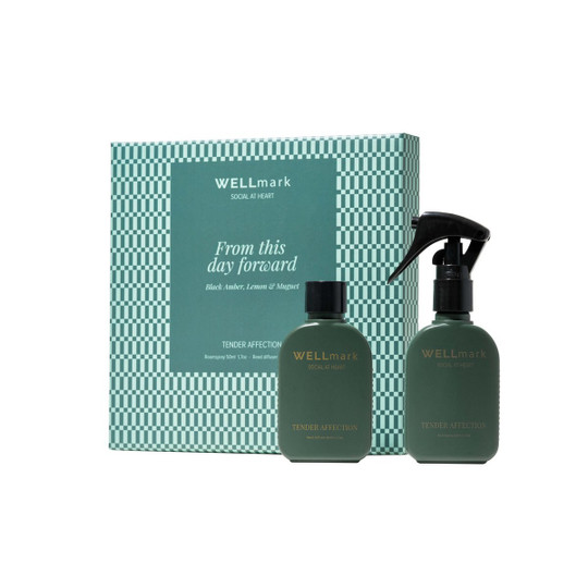 WELLmark 124643 - Wellmark Tender Affection 50 ml room spray and 50 ml diffuser gift set