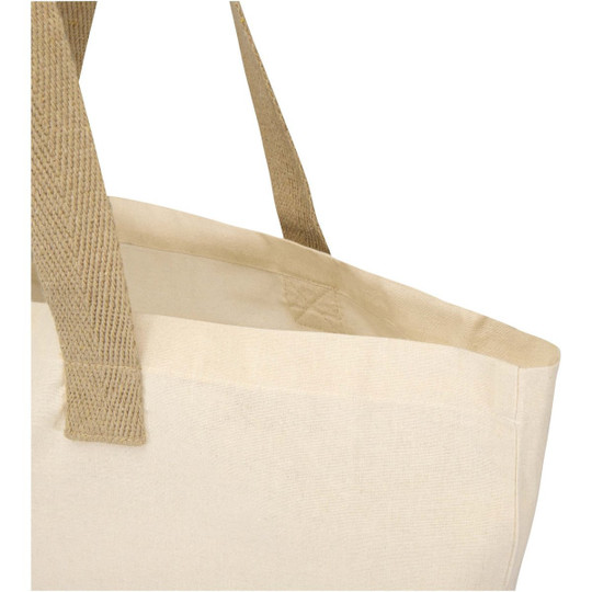 Sierra 140 g/m² GRS recycled foldable cotton tote bag 12L - EgotierPro 120788
