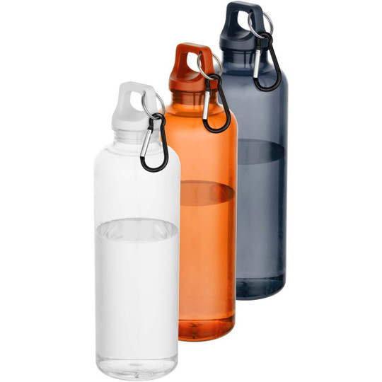 Oregon 750 ml waterfles van RCS-gecertificeerd gerecycled plastic met karabijnhaak - EgotierPro 100877