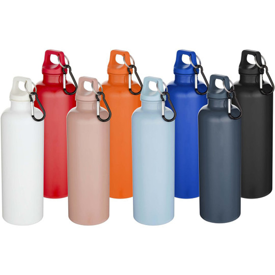 Oregon 750 ml effen RCS gerecycleerde plastic drinkfles met karabijnhaak - EgotierPro 100878