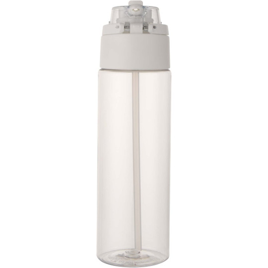 Theron 700 ml RCS recycled plastic water bottle with dual function lid and flip straw - EgotierPro 100950