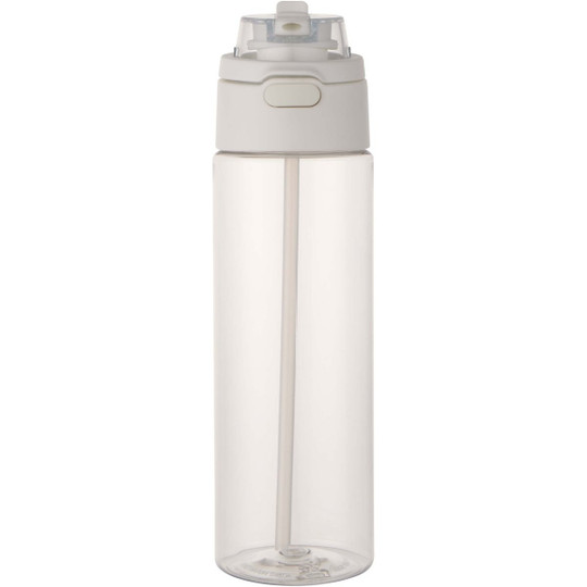 Theron 700 ml RCS recycled plastic water bottle with dual function lid and flip straw - EgotierPro 100950