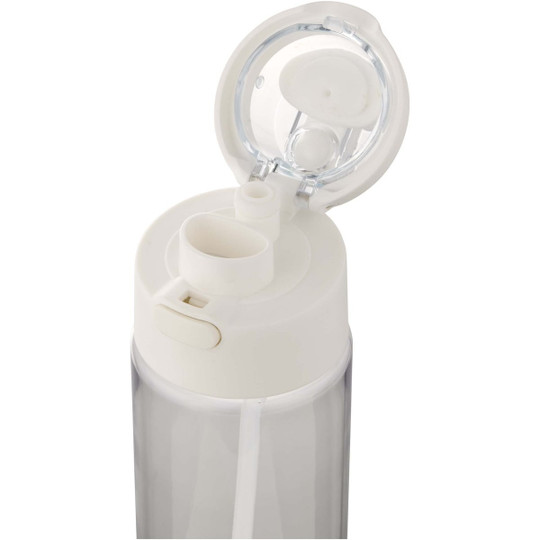 Theron 700 ml RCS recycled plastic water bottle with dual function lid and flip straw - EgotierPro 100950