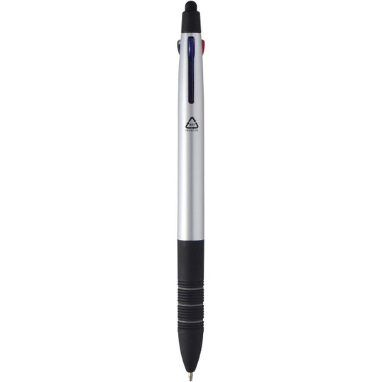 Trine 3-in-1 RCS gerecycleerde balpen met stylus - EgotierPro 106376
