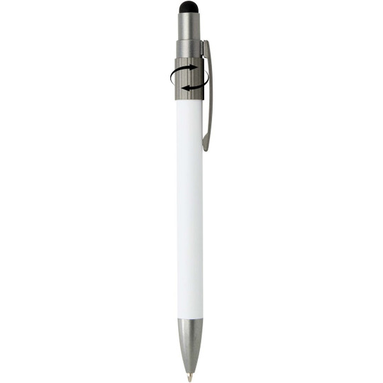 Rill RCS recycled ballpoint pen with stylus and fidget spinner (blue ink) - EgotierPro 106447