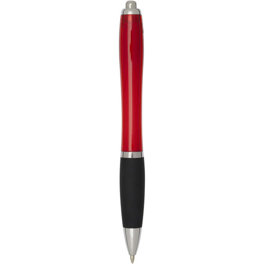 Nash RCS recycled plastic ballpoint pen with coloured barrel and black grip (black ink) - EgotierPro 106448