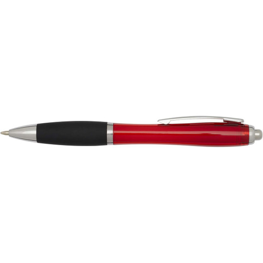 Nash RCS recycled plastic ballpoint pen with coloured barrel and black grip (black ink) - EgotierPro 106448