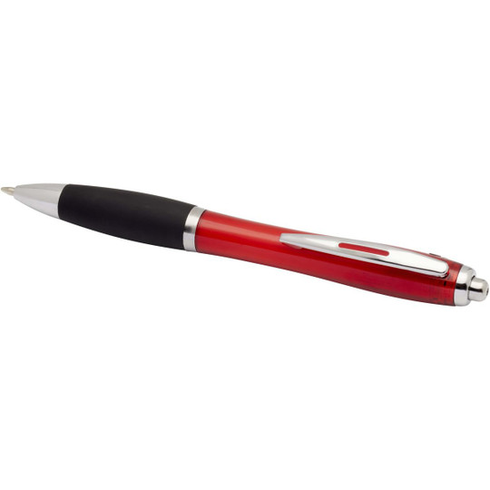 Nash RCS recycled plastic ballpoint pen with coloured barrel and black grip (black ink) - EgotierPro 106448