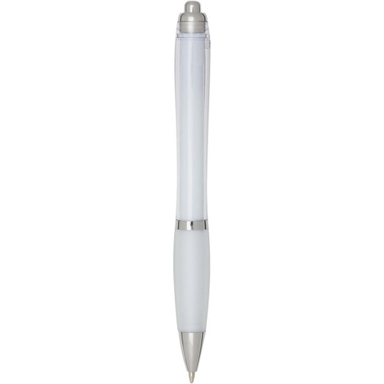 Nash RCS balpen van gerecycled plastic met gekleurde behuizing en grip (zwarte inkt) - EgotierPro 106454