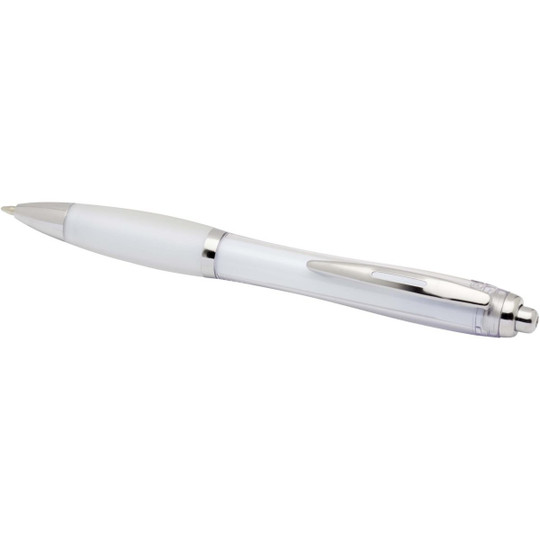 Nash RCS balpen van gerecycled plastic met gekleurde behuizing en grip (zwarte inkt) - EgotierPro 106454