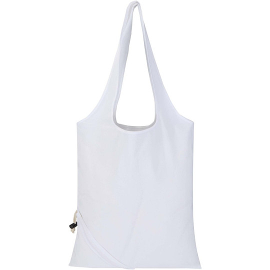 Madras Blend 140 g/m² GRS-gecertificeerde, gerecyclede, opvouwbare katoenen draagtas, 7 liter - EgotierPro 120805