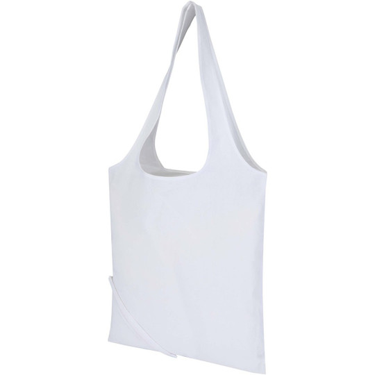Madras Blend 140 g/m² GRS-gecertificeerde, gerecyclede, opvouwbare katoenen draagtas, 7 liter - EgotierPro 120805