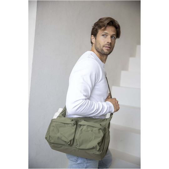 Elevate 120810 - Calli 13" GRS recycled nylon laptop messenger bag
