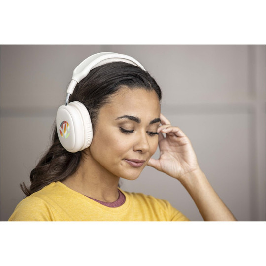 Alzir recycled plastic over-ear wireless Bluetooth headset - EgotierPro 124484