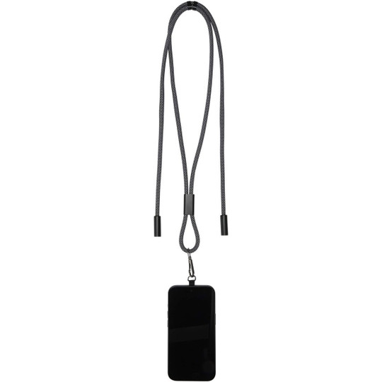 SMART 65W RPET charging cable with lanyard - EgotierPro 124530