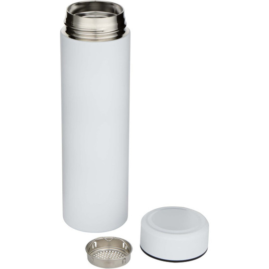 Taylor 450 ml double wall stainless steel flask with tea strainer - EgotierPro 100826