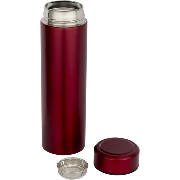 Taylor 450 ml double wall stainless steel flask with tea strainer - EgotierPro 100826