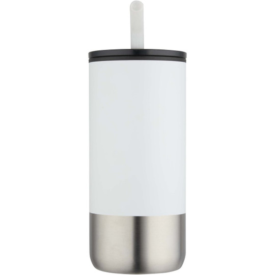 Grayson 480 ml RCS recycled insulated tumbler with straw - EgotierPro 100918