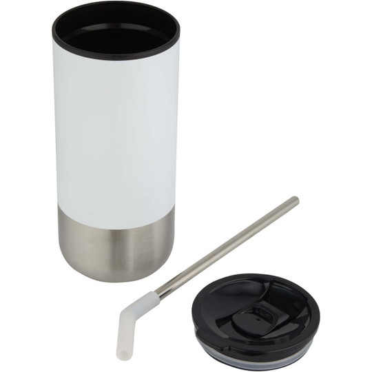 Grayson 480 ml RCS recycled insulated tumbler with straw - EgotierPro 100918