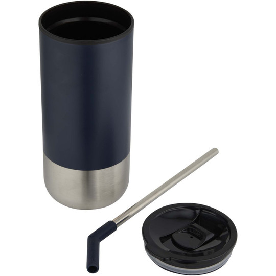 Grayson 480 ml RCS gerecycleerde geïsoleerde beker met rietje - EgotierPro 100918