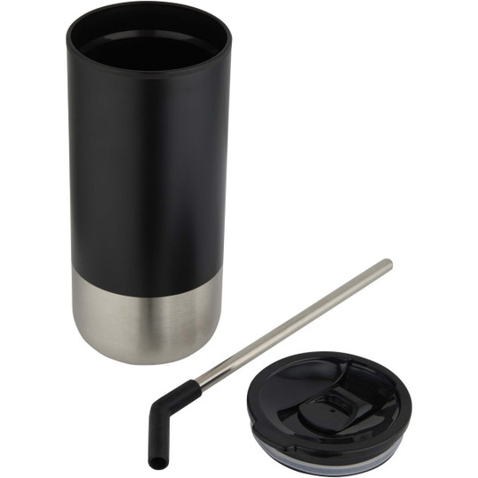 Grayson 480 ml RCS recycled insulated tumbler with straw - EgotierPro 100918