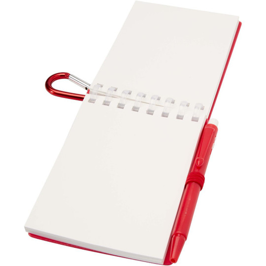Lig Mini recycled outdoor soft cover notebook and ballpoint pen set (black ink) - EgotierPro 107051