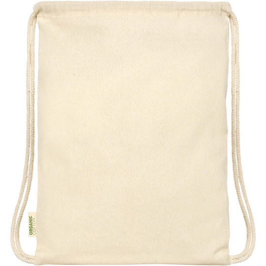 Odisha 100 g/m² OCS organic drawstring bag 5L - EgotierPro 120778