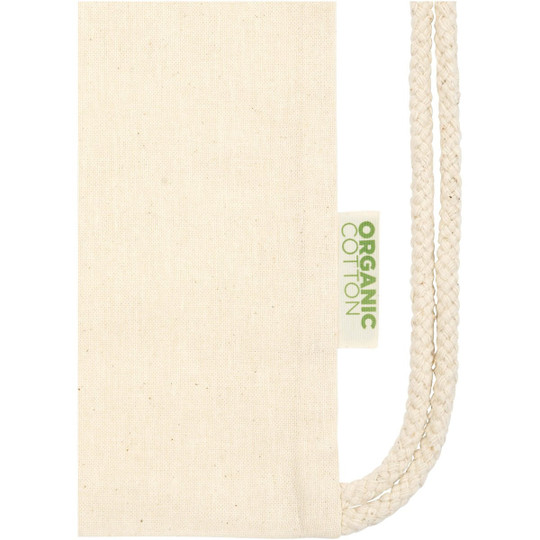 Odisha 100 g/m² OCS organic drawstring bag 5L - EgotierPro 120778