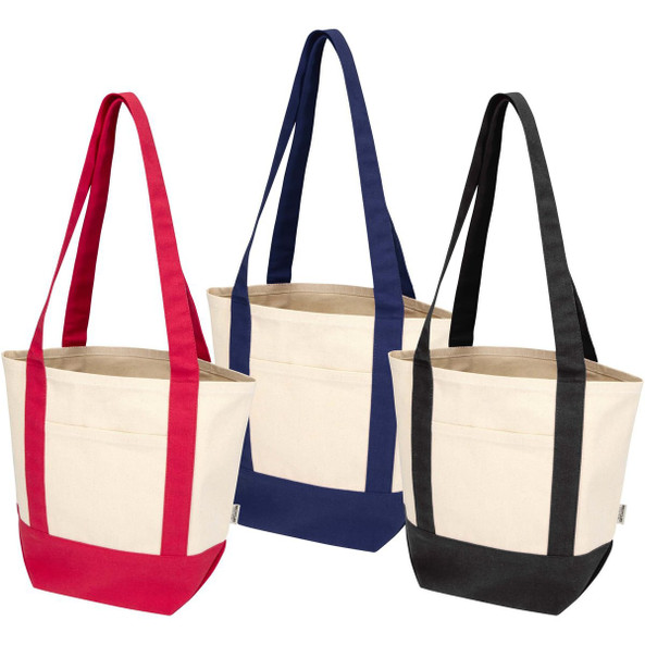 Sam 320 g/m² GRS recycled mini cotton tote bag - EgotierPro 120800