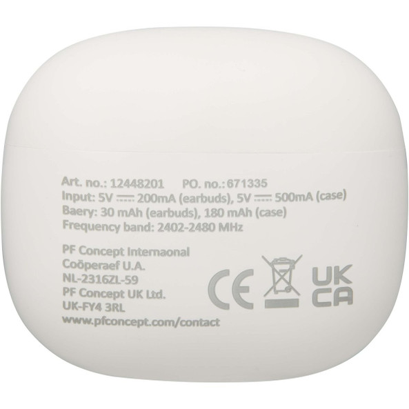 Alterf gerecycleerde plastic True Wireless Bluetooth®-oordopjes met siliconen oordopjes - EgotierPro 124482