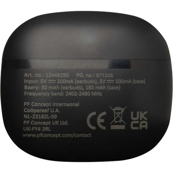 Alterf recycled plastic True Wireless Bluetooth earbuds with silicone eartips - EgotierPro 124482