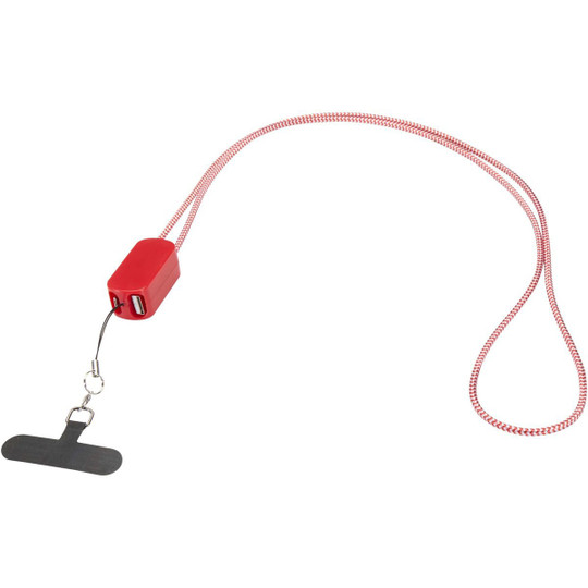Anser smartphone lanyard af genvundet plast med indbygget 27 W 5-i-1-kabel - EgotierPro 124494