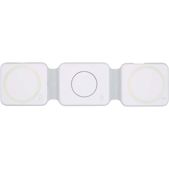 Armus 3-in-1 15W recycled plastic foldable wireless charger - EgotierPro 124498