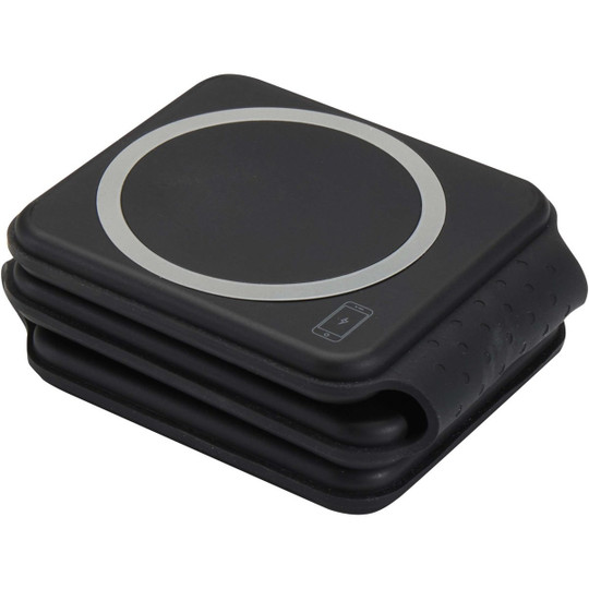 Armus 3-in-1 15W recycled plastic foldable wireless charger - EgotierPro 124498
