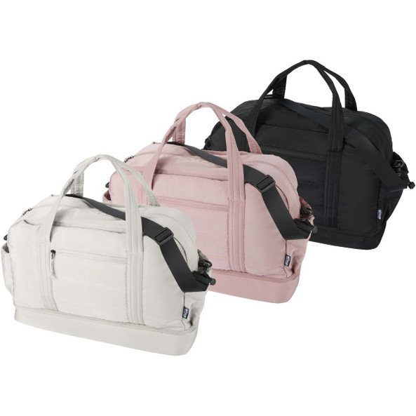 Puffer GRS recycled duffel bag with insulated bottom 30L  - EgotierPro 130115