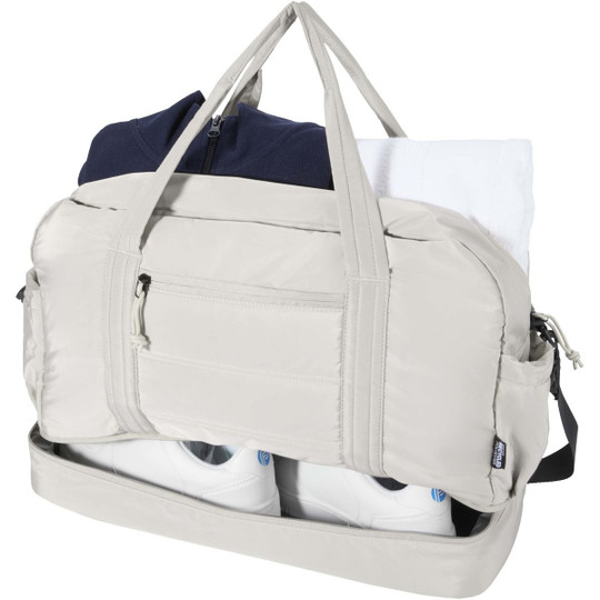Puffer GRS recycled duffel bag with insulated bottom 30L  - EgotierPro 130115