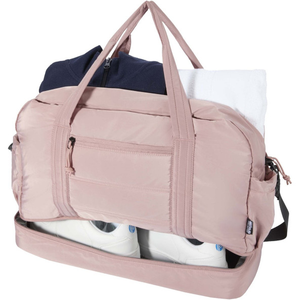 Puffer GRS recycled duffel bag with insulated bottom 30L  - EgotierPro 130115
