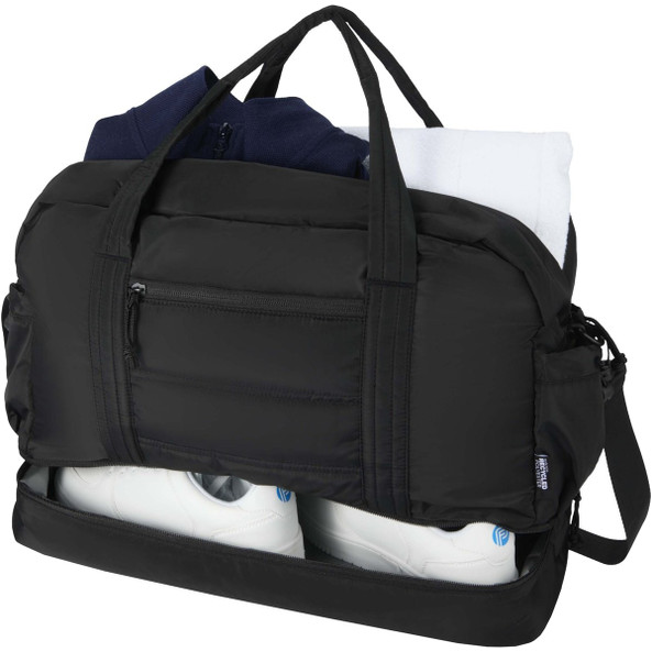 Puffer GRS recycled duffel bag with insulated bottom 30L  - EgotierPro 130115