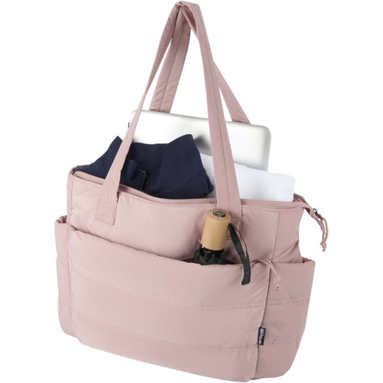 Puffer 15.6" GRS recycled laptop tote bag 18L  - EgotierPro 130116
