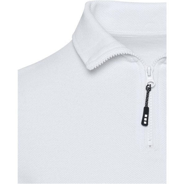 Elevate 39551 - Zeus uniseks half-zip poloshirt met lange mouwen