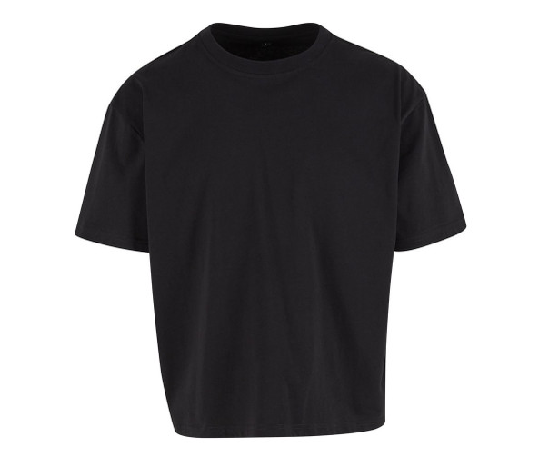 BUILD YOUR BRAND BY439 - Oversized cropped tee-shirt