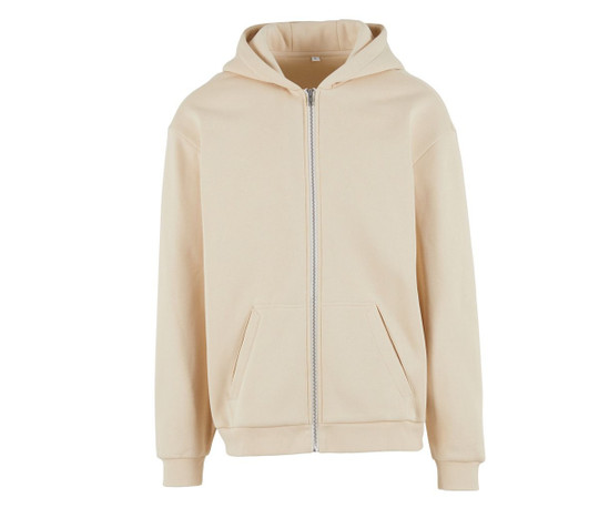 BUILD YOUR BRAND BY443 - Oversized zip-up hoodie