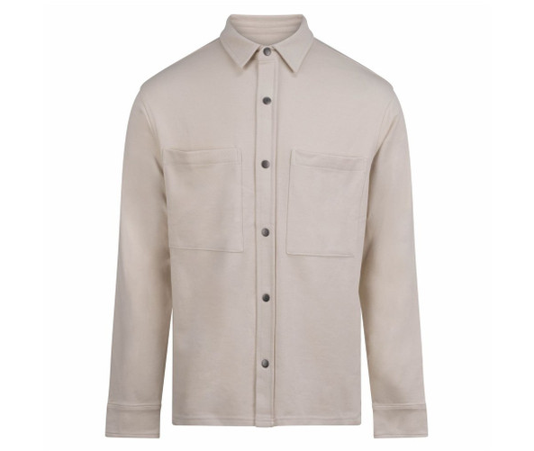 FRONT ROW FR056 - Piqué-knit overshirt