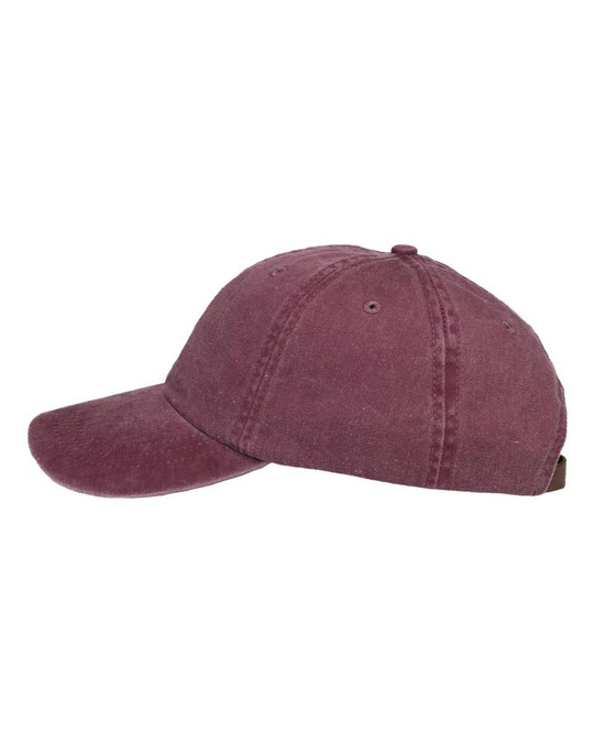 Adams Headwear LP101 - Gorra tipo dad hat teñida con pigmentos de Optimum