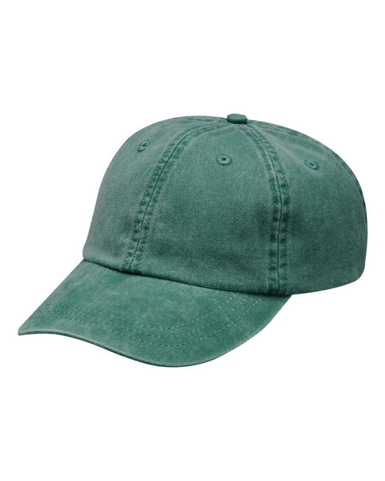 Adams Headwear LP101 - Gorra tipo dad hat teñida con pigmentos de Optimum