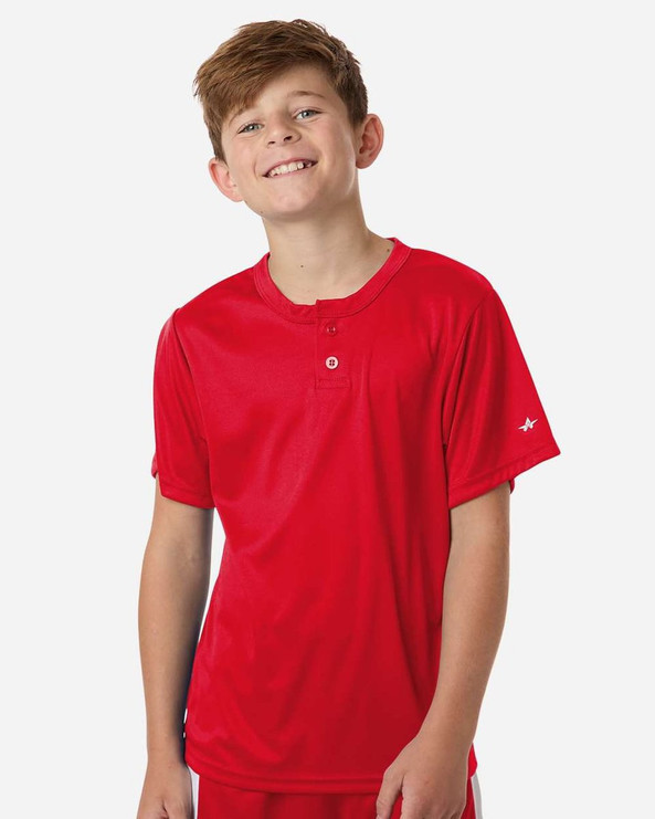 Alleson Athletic 2930 - Youth B-Core Placket Jersey