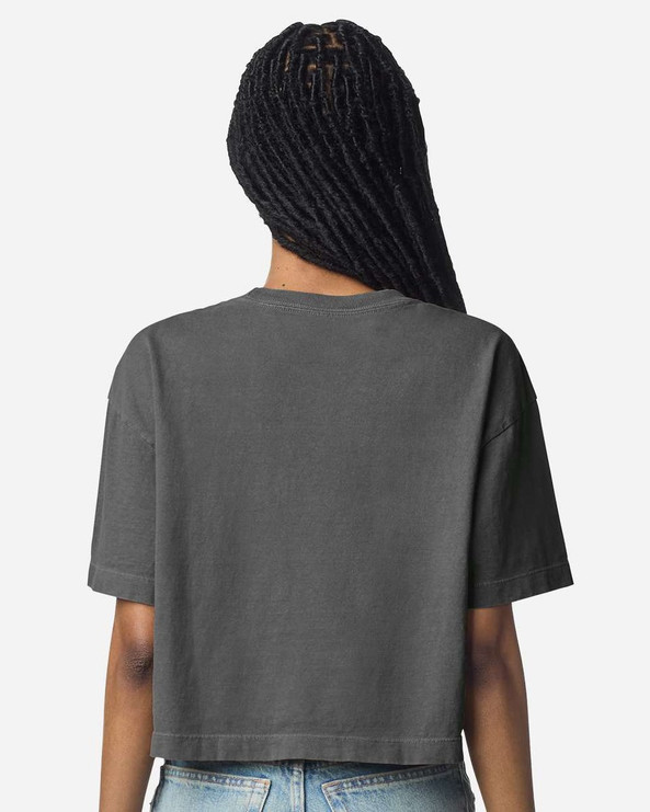 American Apparel 1302GD - Camiseta Cropped de Peso Pesado Teñida en Prenda para Mujer