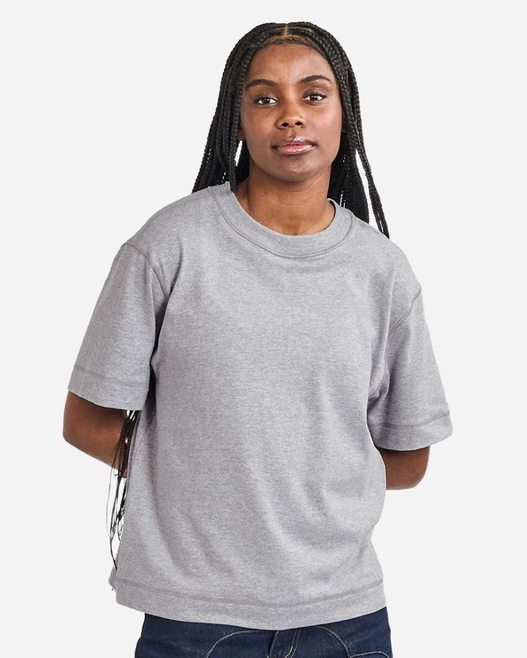 American Apparel 13ML0 - Camiseta unisex de algodón de alto gramaje de longitud media