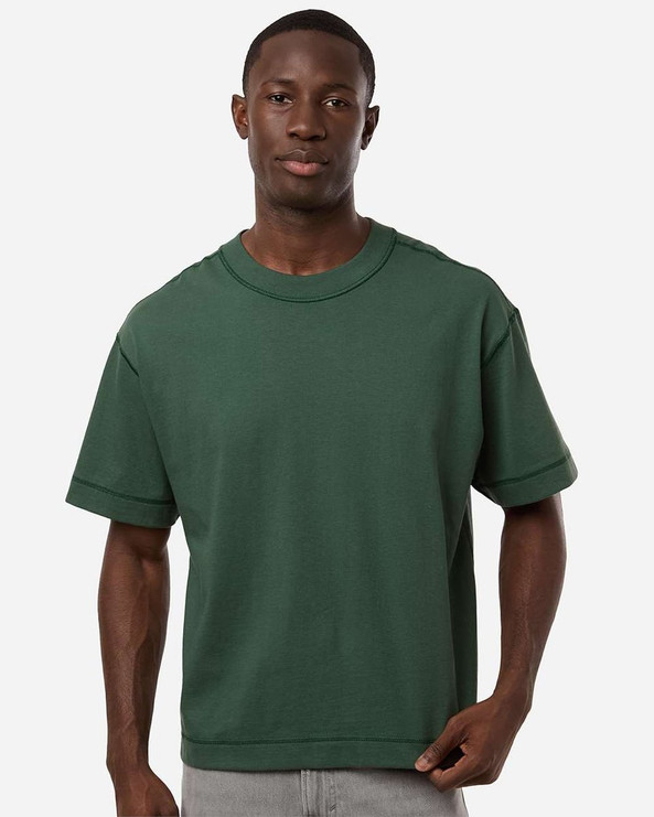 American Apparel 13ML0 - Camiseta unisex de algodón de alto gramaje de longitud media